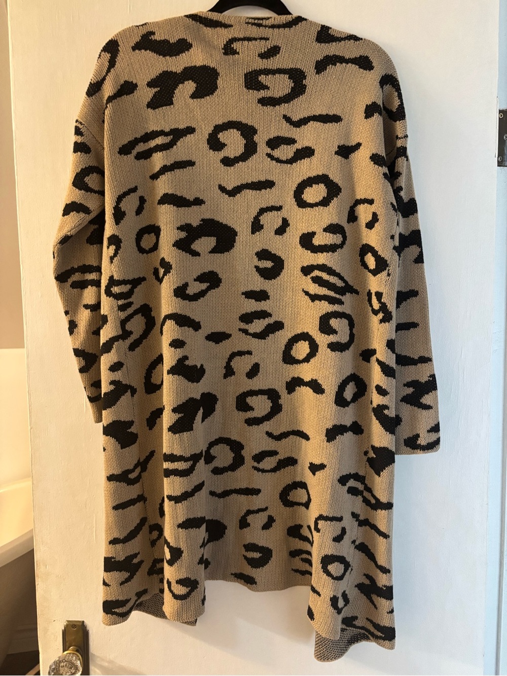 Leopard Print Open Front Cardigan - Picture 5 of 5